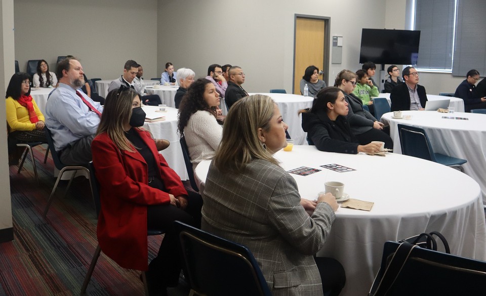 The UTRGV Office for Sustainability held a reception Dec. 1 to recognize Sustainability Fellows completing their one-year program.