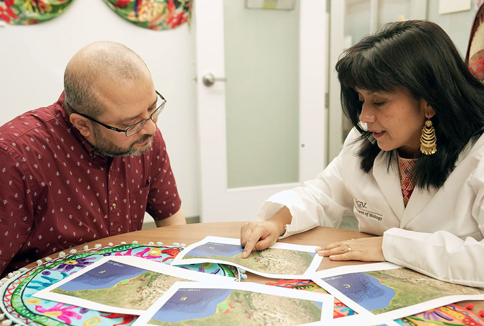 ImaDr. Teresa Patricia Feria-Arroyo, a UTRGV professor of Biology and principal investigator on the project, and co-PI Dr. Tamer Oraby, associate professor of Statistics in the School of Mathematics and Statistical Science, have been awarded a $197,000 sub-award from a global charitable foundation for their research.ge description