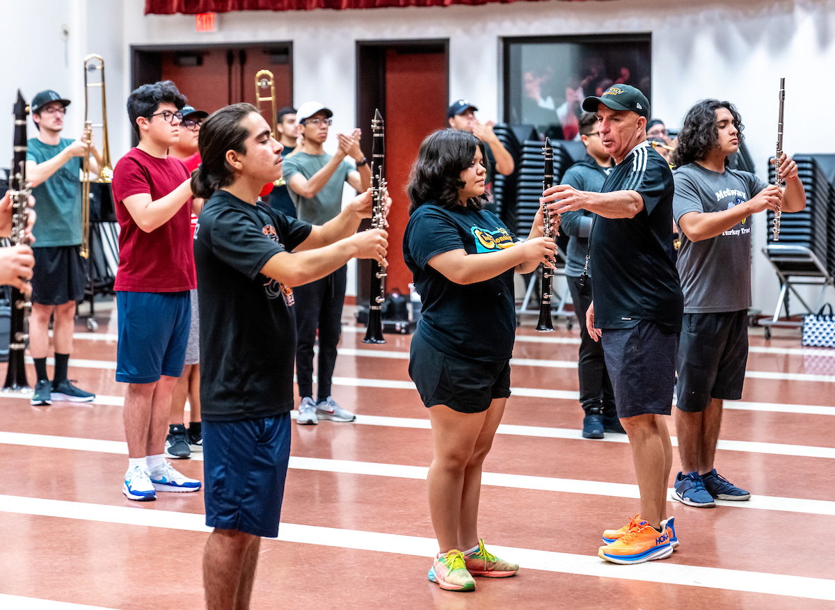 Ronnie Rios, newly appointed director of UTRGV Athletic Bands