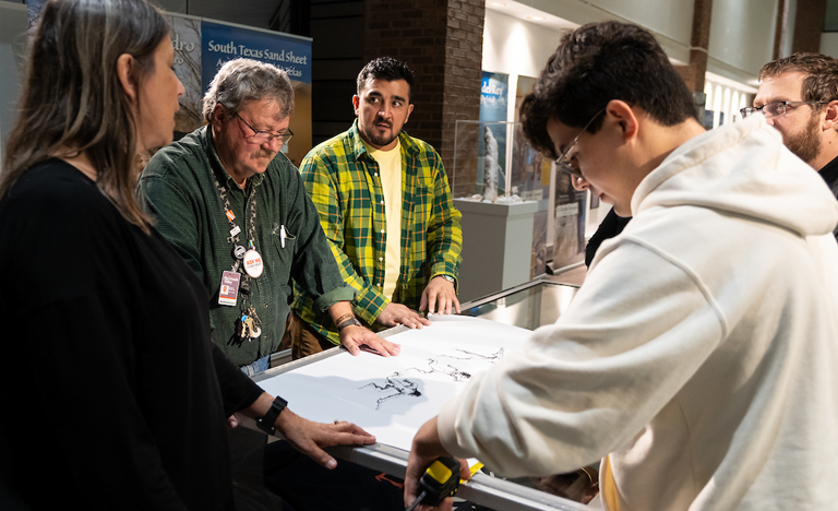 UTRGV faculty  working on history exhibit