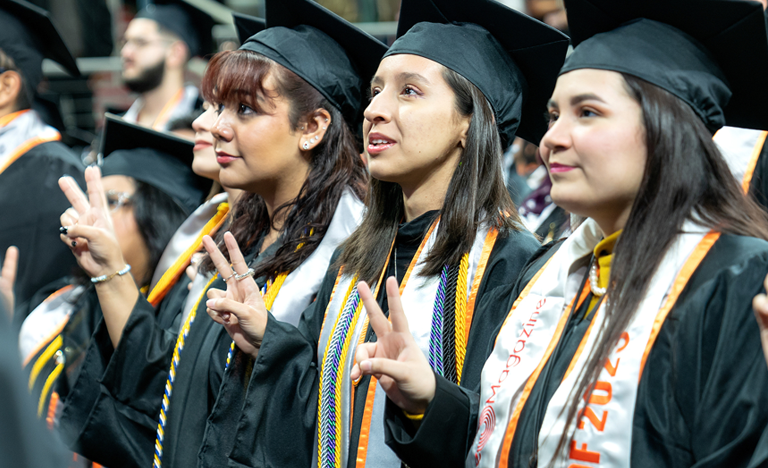 UTRGV students graduating 