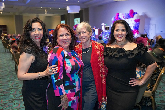 Maria Leonard accepted her award at the RGV Hispanic Chamber’s Hats Off to Women of Distinction Dinner and Expo 2023 (Courtesy Photo: Maria Leonard)