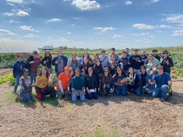 Back in February, UTRGV’s ENACTUS Chapter members helped several students from its Sustainable Opportunities for Advancement and Recruiting (SOAR) project tour the Terra Preta Farm in Edinburg. (Courtesy Photo)