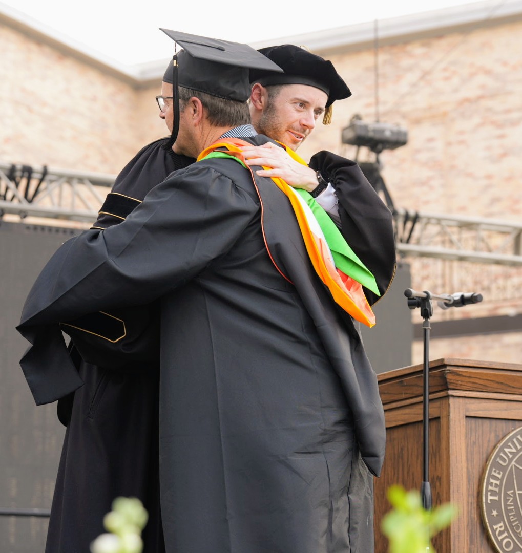 Dr. John R. Austin and UT System Student Regent John Michael Austin