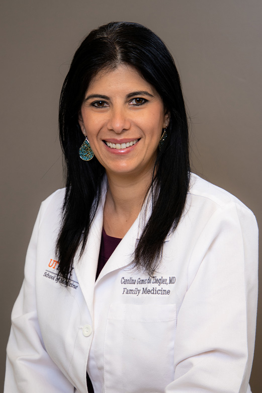 Dr. Carolina Gomez de Ziegler, assistant professor of Family and Community Medicine at the UTRGV School of Medicine and Family Medicine doctor at UT Health RGV