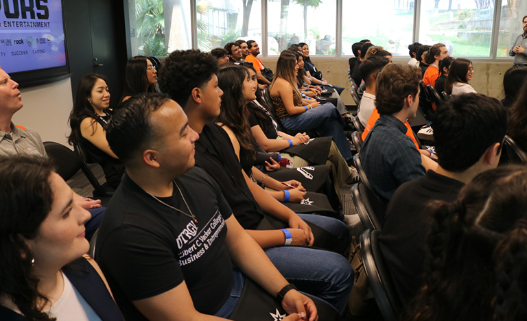 UTRGV business students slam dunk opportunities at Spurs Career Day