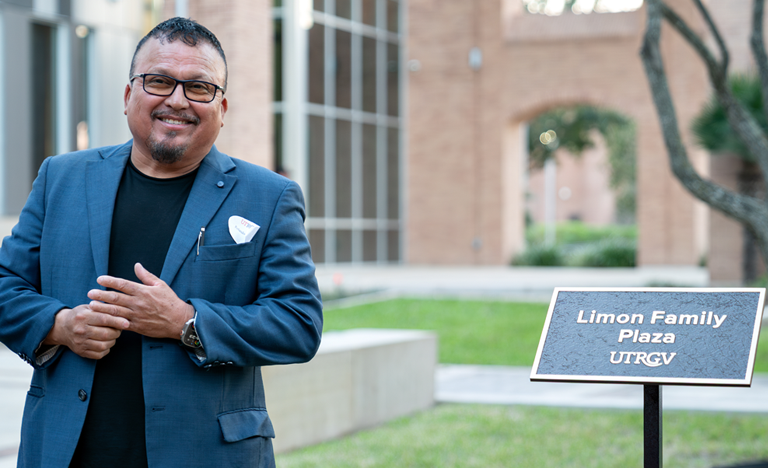 UTRGV recently dedicated the Limon Family Plaza to ...