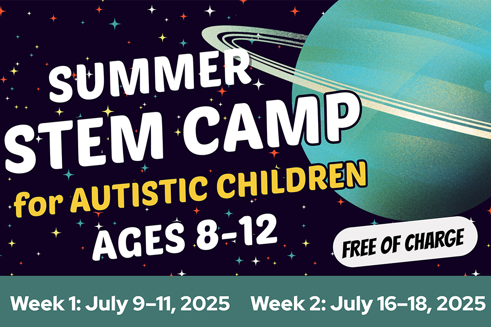 Summer Camp for autistic children flyer