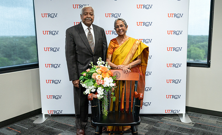 Drs. Subram G. Krishnan & Elizabeth G. Krishnan establish new endowed chair at UTRGV to advance orthopaedic surgery training and research