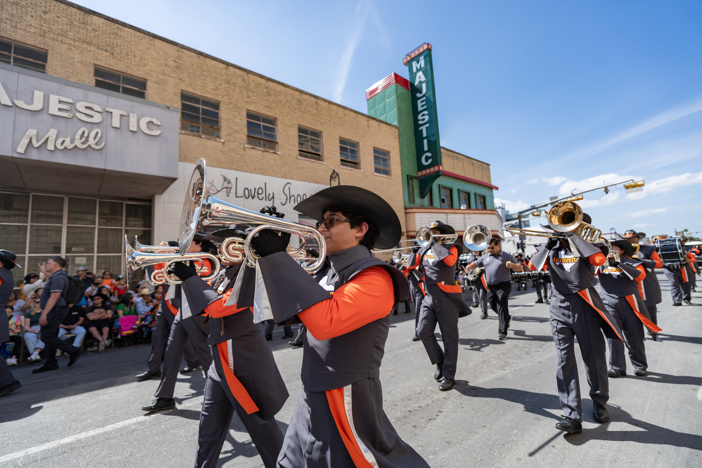 marching band at international parade