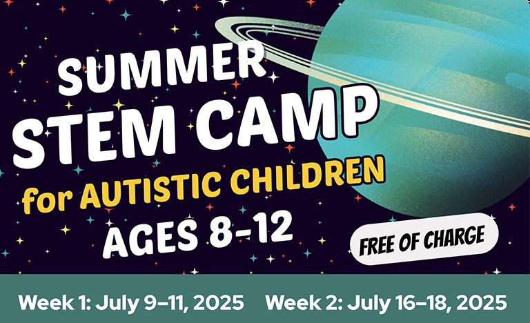 Summer Camp for autistic children flyer
