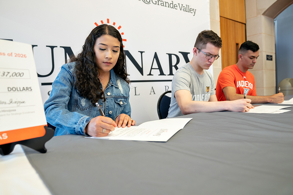 In 2022, UTRGV welcomed its first cohort of Luminary Scholars, made possible by a historic $40 million gift from philanthropists MacKenzie Scott and Dan Jewett.