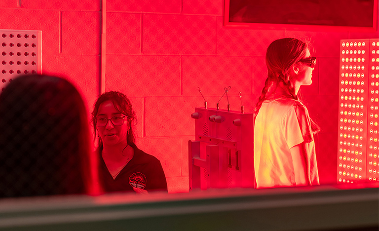 UTRGV Red Light Therapy in progress