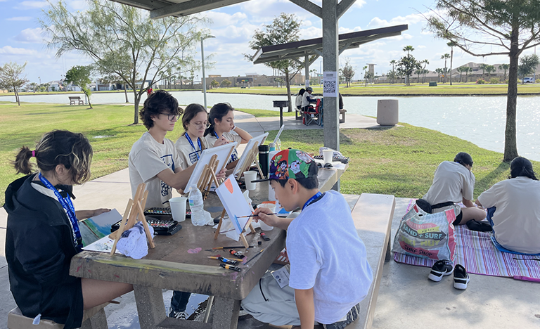 Students participate in the K–12 STEM Art Contest