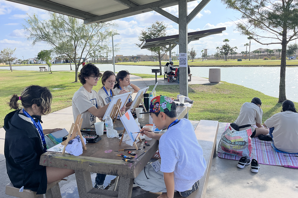 Students participate in the K–12 STEM Art Contest