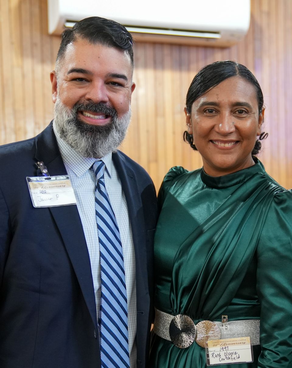 Alumni attending the UTRGV Speech & Hearing Center's 50th anniversary gala pose for a photo during the celebration.