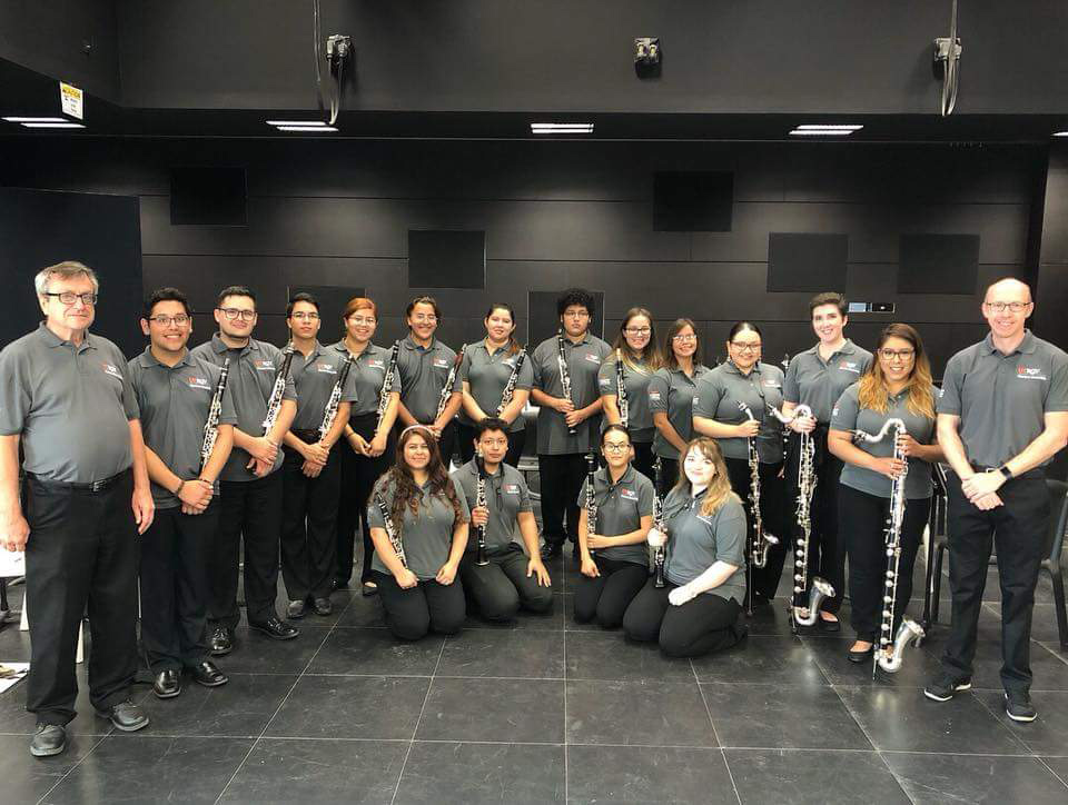 Sixteen students in the UTRGV Clarinet Ensemble were in Ostend, Belgium from July 4-12 to perform at ClarinetFest 2018, to perform with clarinetists from around the world. This was a collaborative effort of the combined clarinet studios of UTRGV, and Dr. Jonathan Guist and Dr. Bill O’Neil.