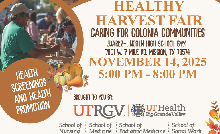 Student-led health fair brings together four UTRGV schools to serve colonia communities