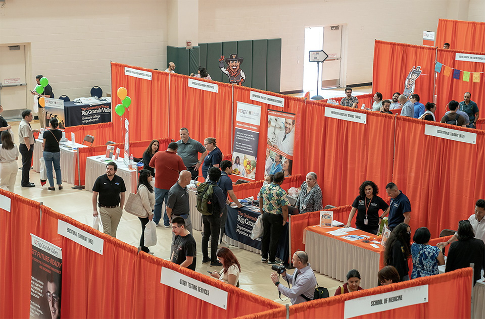 UTRGV Grad Fair in 2023 at Edinburg Campus.Image description