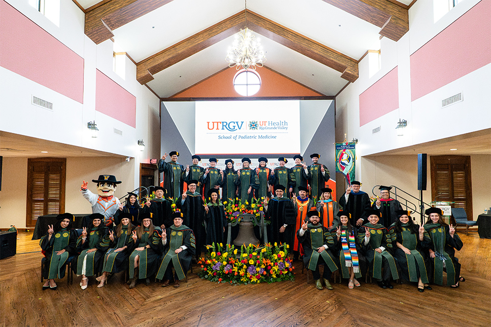 UTRGV graduates first class of students for the School of Podiatric Medicine. 