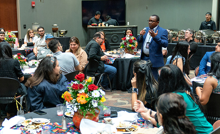 The UTRGV School of Podiatric Medicine welcomed its 4th cohort with an event in late May. Admitted students and parents attended.