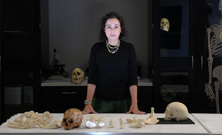 Dr. Carina Marques, assistant professor in the Department of Anthropology and the School of Integrative Biological and Chemical Sciences.