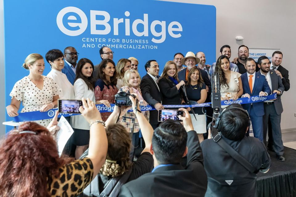 The University of Texas Rio Grande Valley Entrepreneurship and Commercialization Center (ECC) hosted the grand opening on Thursday at the newly renovated location. Construction began in summer 2021, and the ECC along with partners at the Brownsville Community Improvement Corporation moved in last month. (UTRGV Photo by David Pike).