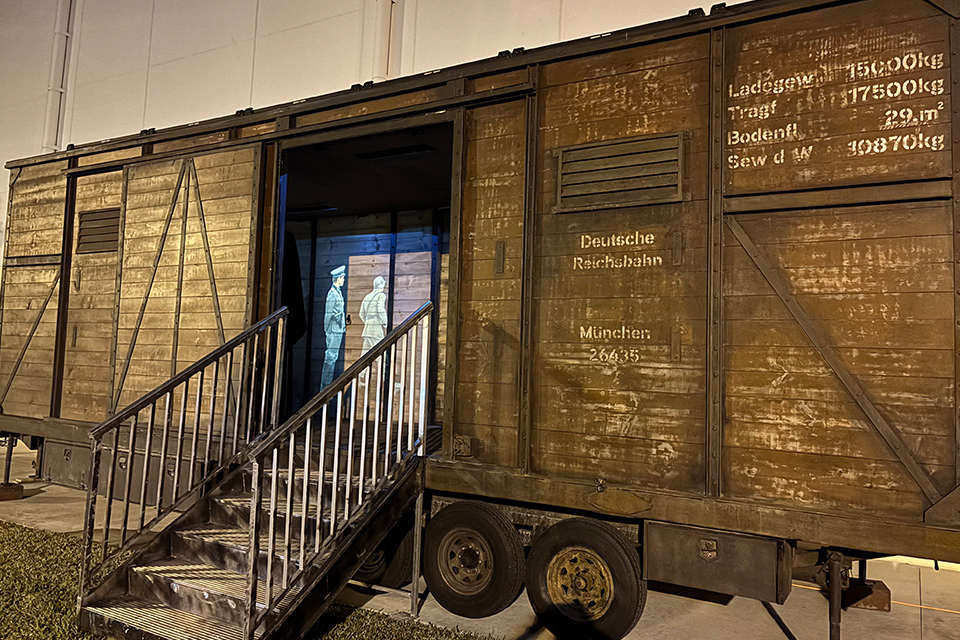 Presented by the Texas Holocaust, Genocide and Antisemitism Advisory Committee, The Hate Ends Now Cattle Car will visit UTRGV’s Edinburg campus (April 28–29) and Brownsville campus (April 30–May 1). Image description