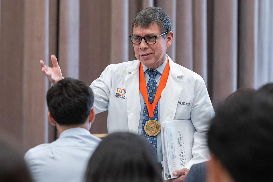 Dr. Leonel Vela, a Valley native and the first physician in his family, is retiring after years of service as division chief for Population Health at the UTRGV School of Medicine.