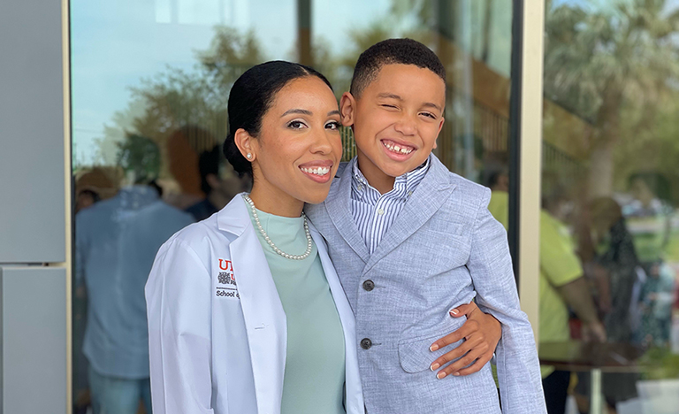 This Mother's Day, Natasha N. Quailes, of San Juan and UTRGV School of Medicine student,, reflects on her dual role as a mother in medicine and ponders thriving in both. (Courtesy Photo)