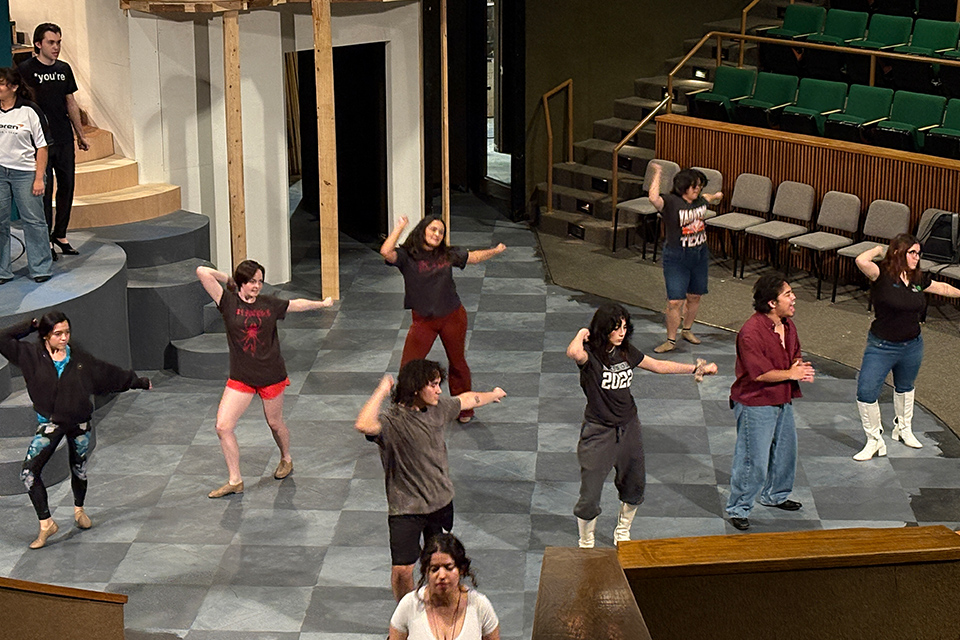 Rocky Horror Show rehearsals