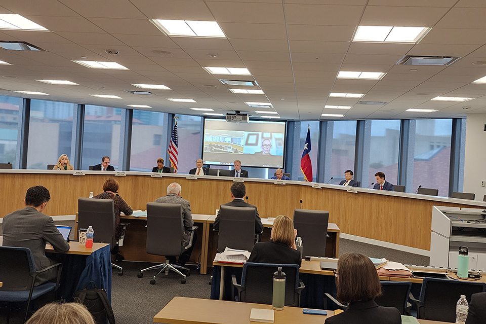 UTRGV at Texas Higher Education Coordinating Board meeting in Austin on January 25, 2024.