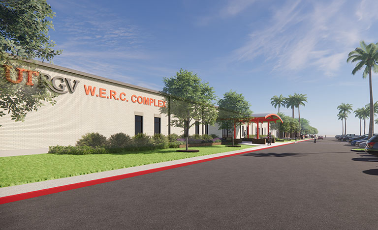 The WERC Complex, formerly the Community Engagement and Student Success Building (CESS), at 1407 E. Freddy Gonzalez Drive in Edinburg, will undergo renovations over the next 12 to 15 months to strengthen UTRGV's workforce, economic, research, and community engagement initiatives.