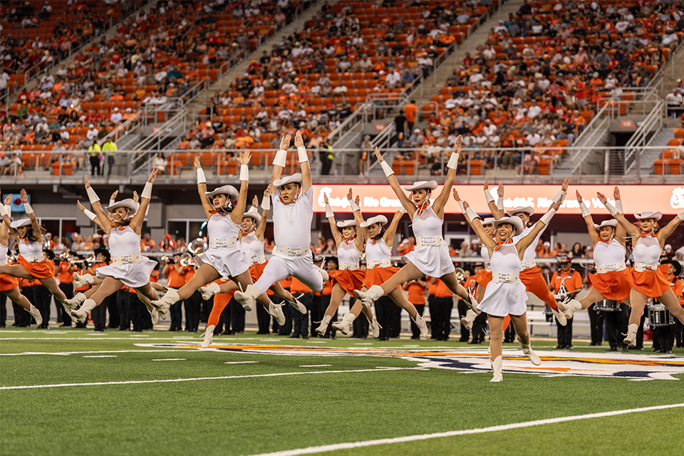 UTRGV's frist Drill team, the Vaquero Starline.