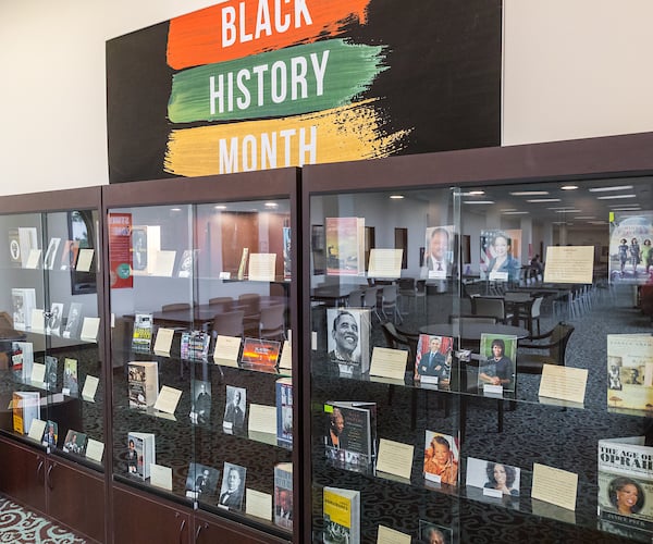 Black History Month display.