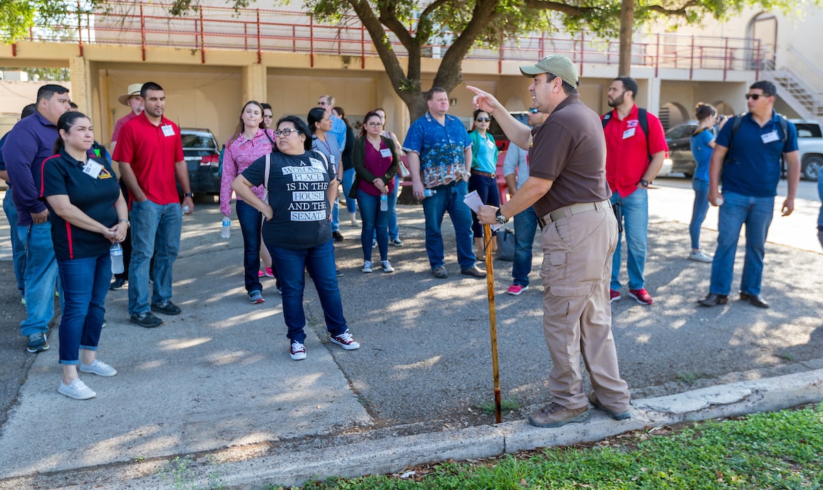 K-12 educators and administrators at CHAPS Program field trip.