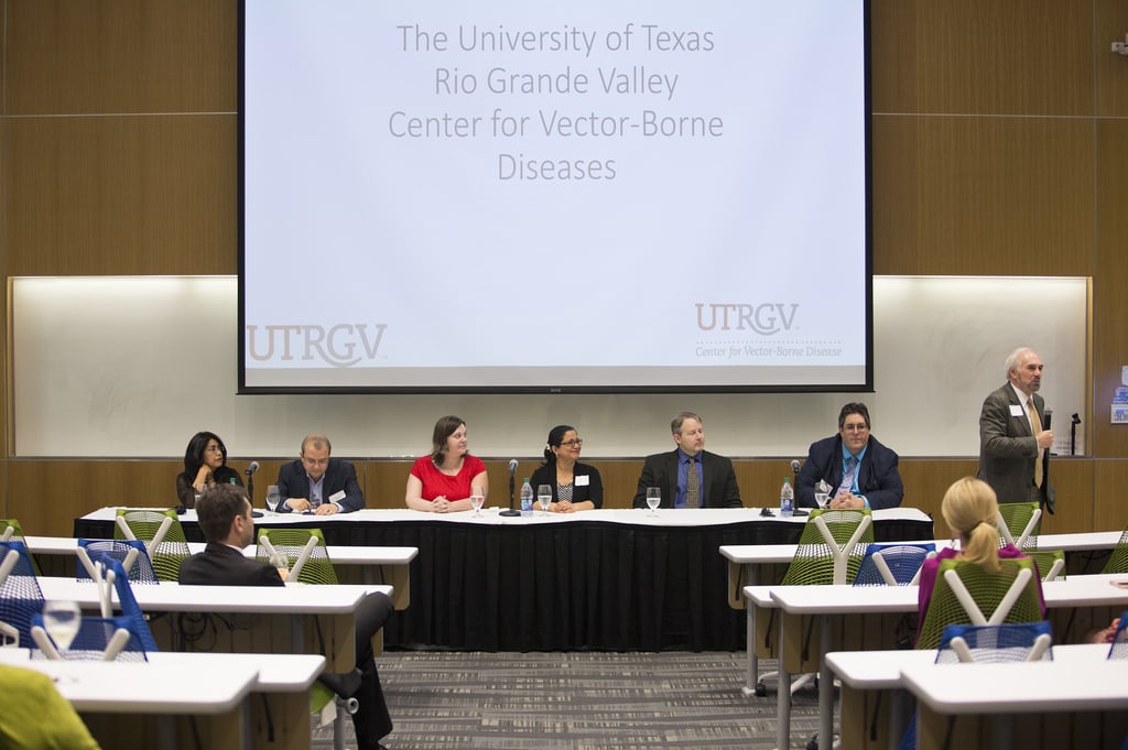 Panel of professionals answer questions to audience.