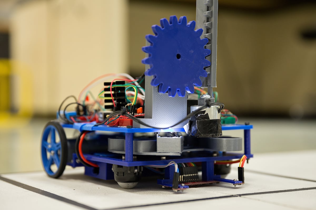 Robot used in IEEE Region 5 Robotics Competition. 