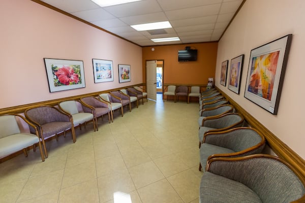 Waiting area at UT Health RGV Primary Care at Laguna Vista.