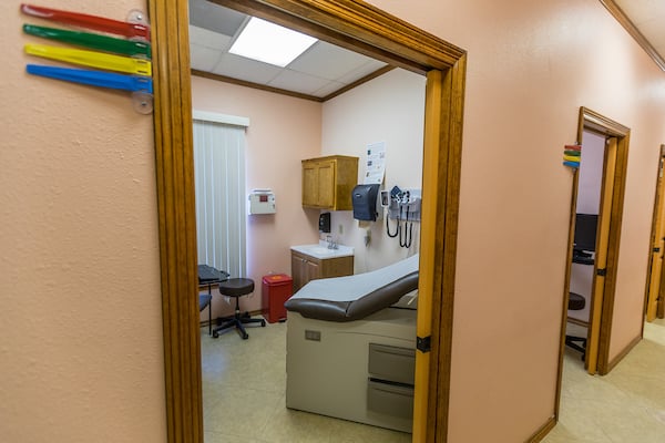 Patient room at UT Health RGV Primary Care at Laguna Vista.