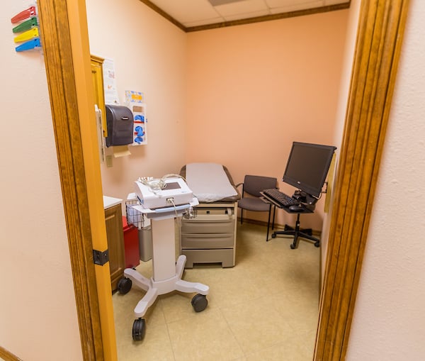 Health equipment at UT Health RGV Primary Care at Laguna Vista.