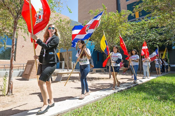 International Meet and Greet and flag parade