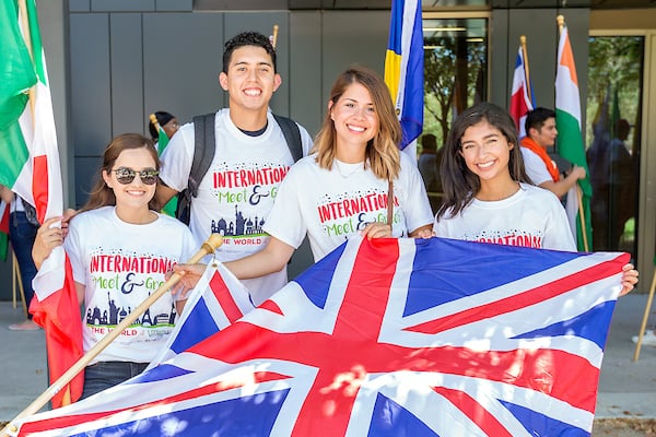 International Meet and Greet and flag parade