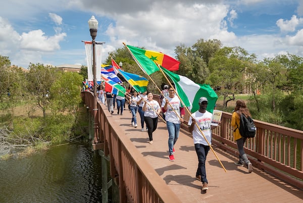 International Meet and Greet and flag parade