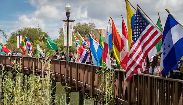 International Meet and Greet and flag parade