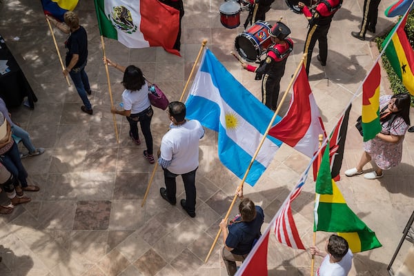 International Meet and Greet and flag parade