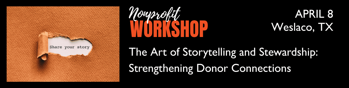 storytelling workshop April 8 in Weslaco, tx  