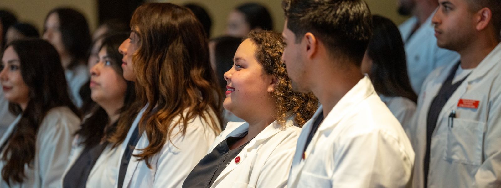 Students during ceremony.