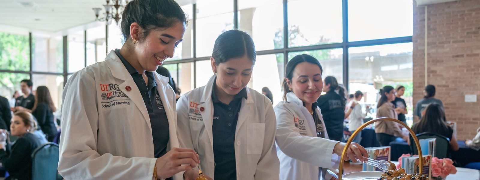 Students participating in event.