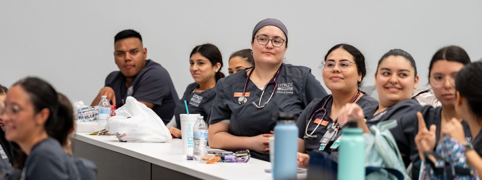 Nursing class filled with students.